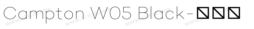 Campton W05 Black字体转换